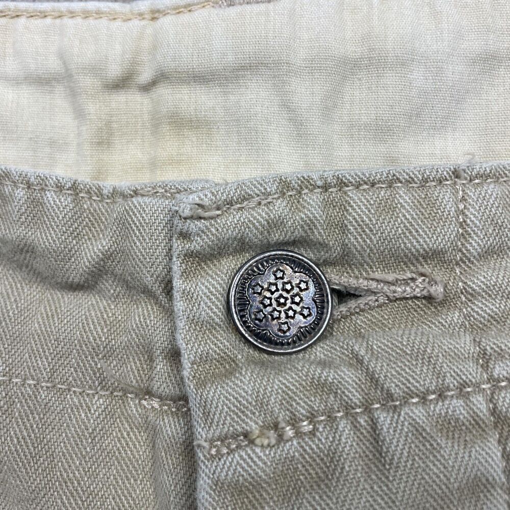 Polo Ralph Lauren Shorts Mens 33 Khaki Drill Cargo Herringbone Utility Workwear - Picture 5 of 14